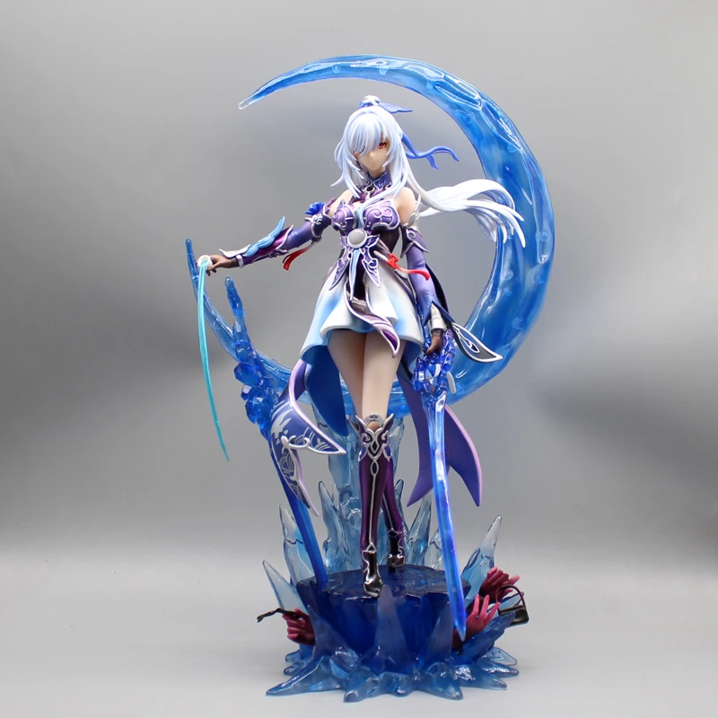 Anime BLUE Jingliu Figure Honkai Star Rail Statue Jingliu Action Figures Mdoel 38cm PVC Collection Model Periphery Toys Gifts