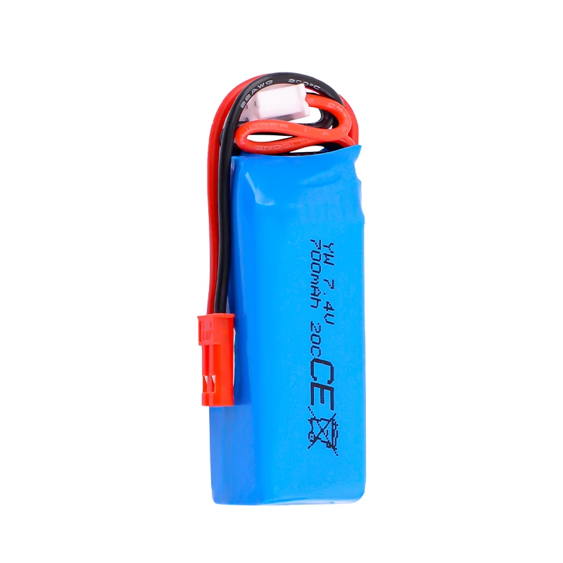 7.4V 700mAh 2S 20C LiPo Battery with JST Plug for HGV2 HGD2 RC Rear-drive Drift Car 1/28 Mosquito Car K989 2S 7.4V Battery