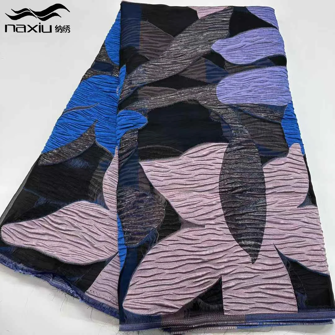 

Madison Высокое качество позолоченное кружево африканская жаккардовая ткань 2025 нигерийская парча 5 ярдов для платьев ручной работы своими руками