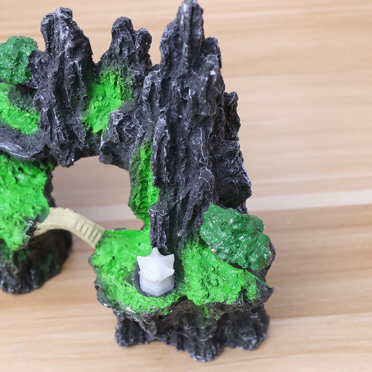 

Resin Aquarium Artificial Rockery Decoration Natural Look Fish Tank Mountain Aquarium Ornament Landscape Accessories