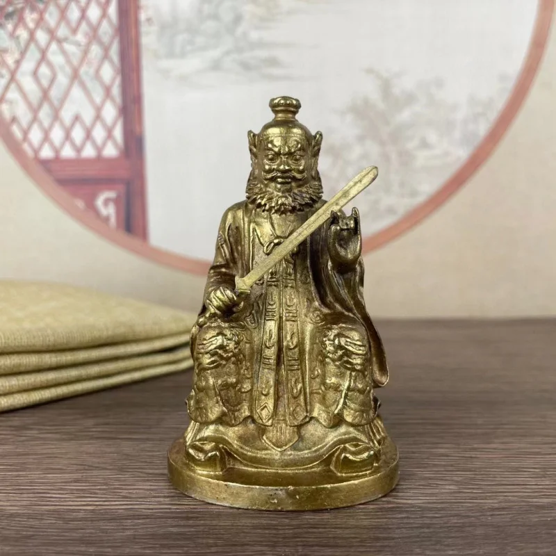 Collection: Home Decorative Items, Brass Taoist Zhang Tianshi Worship Ornaments