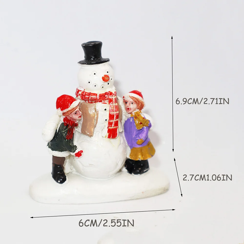 

1pcs Resin ornaments Snowman Winter party ornaments miniature garden ornaments