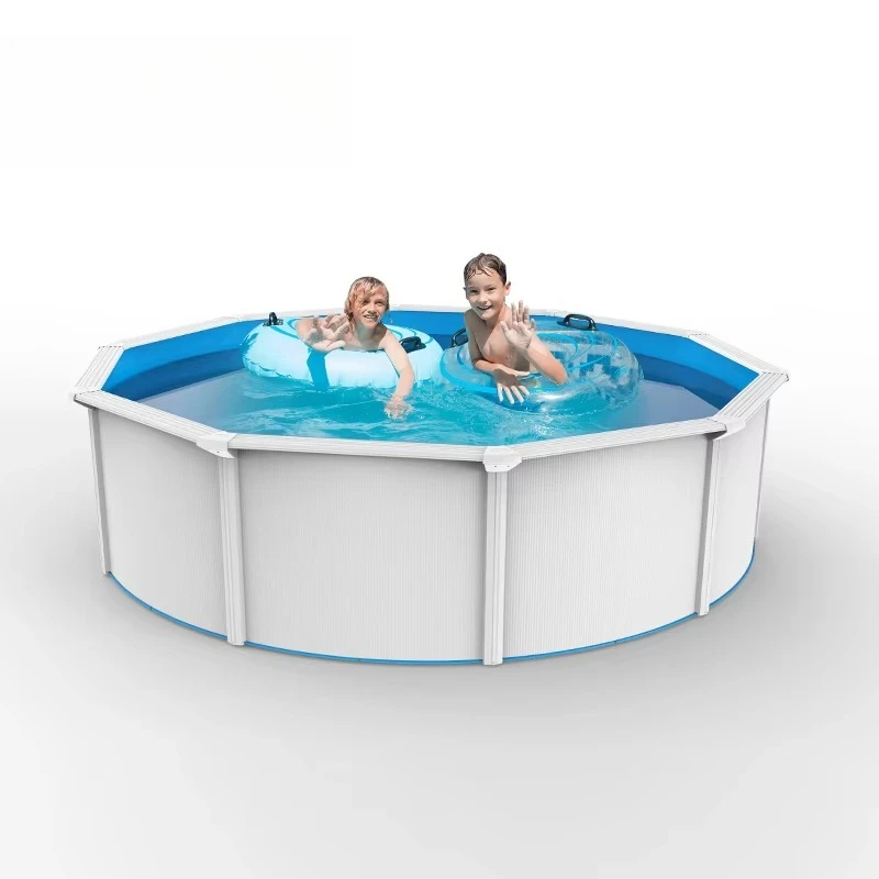 24ft Piscina Esytructural Garden Backyard Pools Outdoor Swimming Hard Side Steel Pool Round