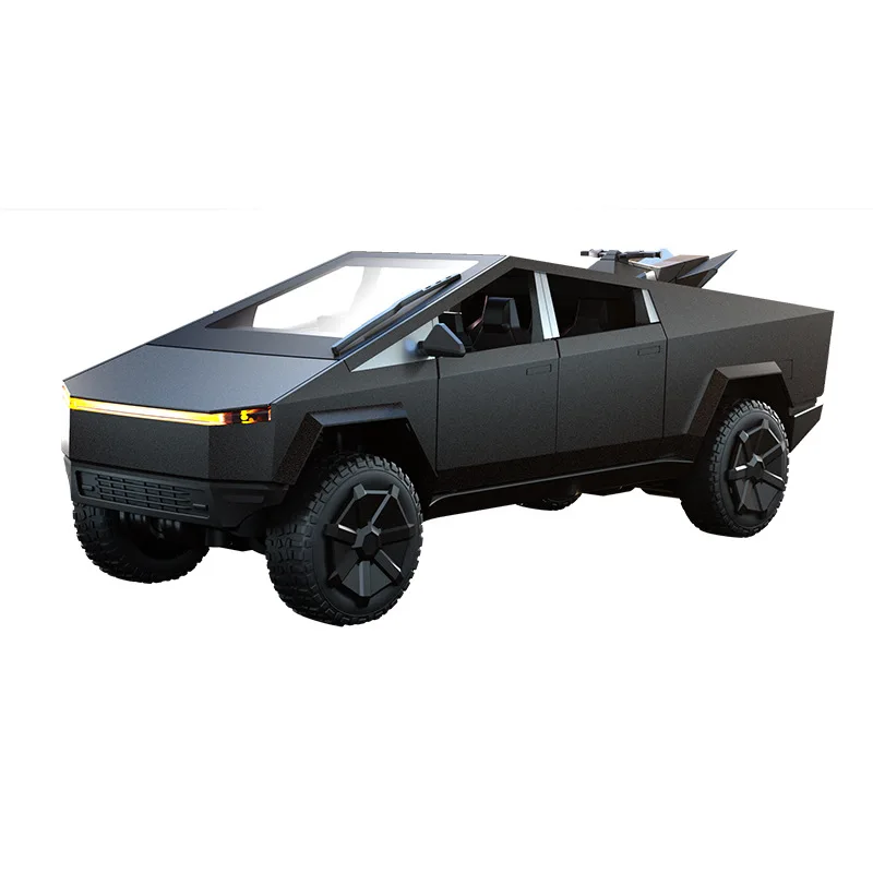 JJRC 1:16 Scale Alloy Cyber Truck 2.4G 4WD Electric RC Car with LED Lights Futuristic Vehicle for Collectors Birthday Gift