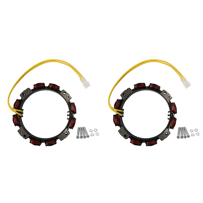 2X Alternator Charging Coil Alternator Fits For Briggs & Stratton 592830 Replaces 696458, 691064, 393295