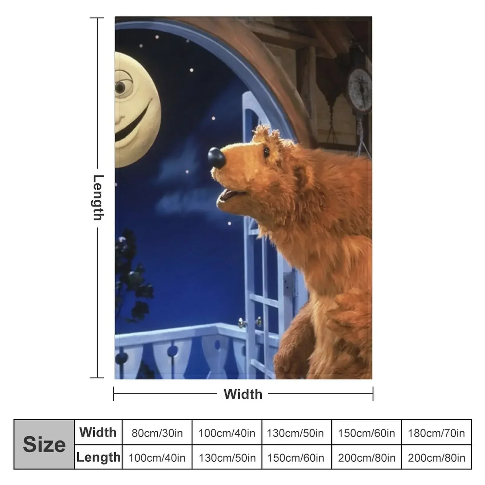Bear & Luna Throw Blanket Personalized Gift Luxury Decorative Beds Bed covers Blankets