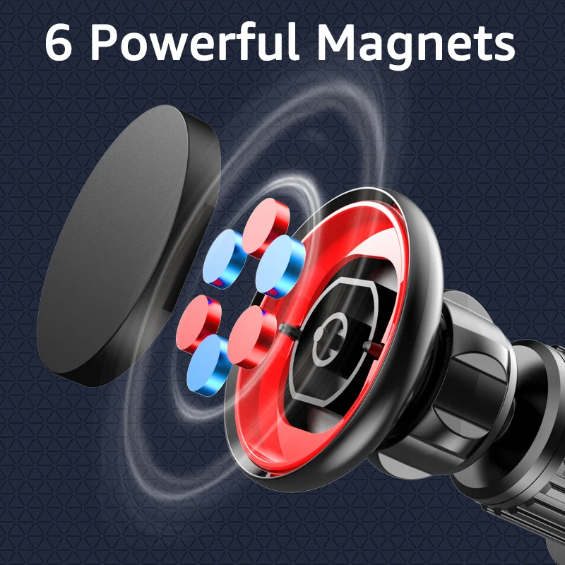 Magnetic Car Air Vent Clip Magnet Car Phone Mount Mobile Cell Phone Stand GPS Support for iPhone 13 12 Pro Huawei Xiaomi Samsung