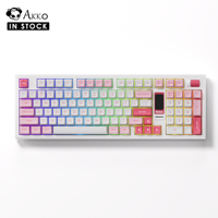 Akko 5098B Prunus Lannesiana Wireless Mechanical Gaming Keyboard With TFT Screen Vertical Knob 96 Keys Hot Swap RGB Gasket Mount