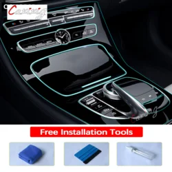 Zelfgenezende Tpu-Sticker Auto Interieur Middenconsole Paneel Beschermfolie Voor Mercedes Benz E Klasse W213 E200 E260 E300