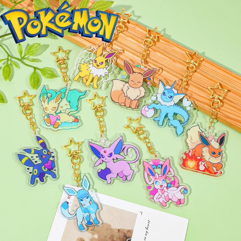 1 قطعة/9 قطعة سلسلة المفاتيح سلسلة البوكيمون-لطيف تصميم بسيط حقيبة الظهر الزخرفية شنقا زخرفة تحصيل الإكسسوارات #2