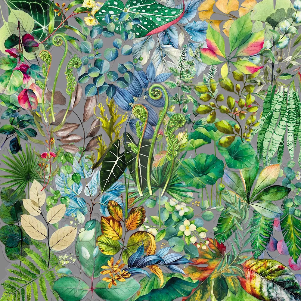 

10/30/50 шт. прозрачные мультяшные зеленые наклейки с растениями, эстетические водонепроницаемые декоративные чехлы для ноутбука, гитары, телефона, канцелярские принадлежности