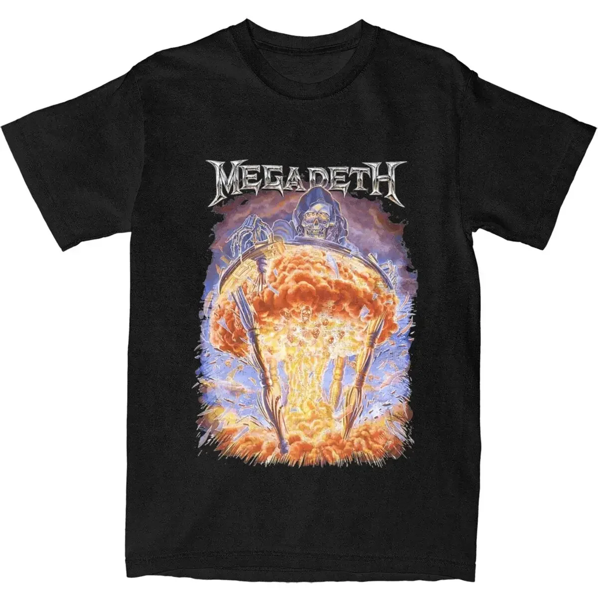 

Mega Death Rock Band T-Shirt Summer Megadeths Y2K Fun T-Shirts Cotton Fashion Tshirt For Men Short Sleeve Design Clothes