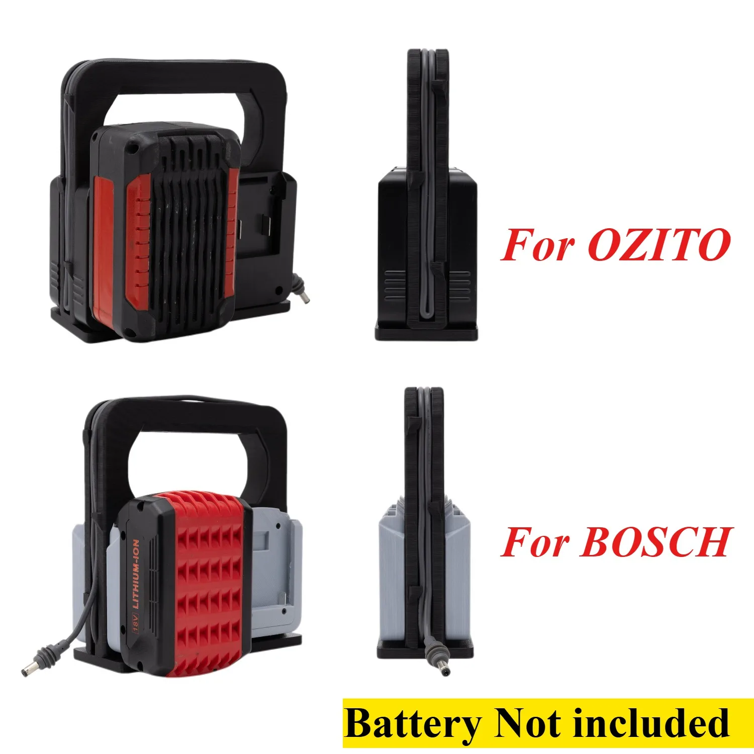 4-Port 20V Battery Expander Compatible with OZITO/BOSCH 18V Batteries Portable Adapter Supply Power to Starlink Mini