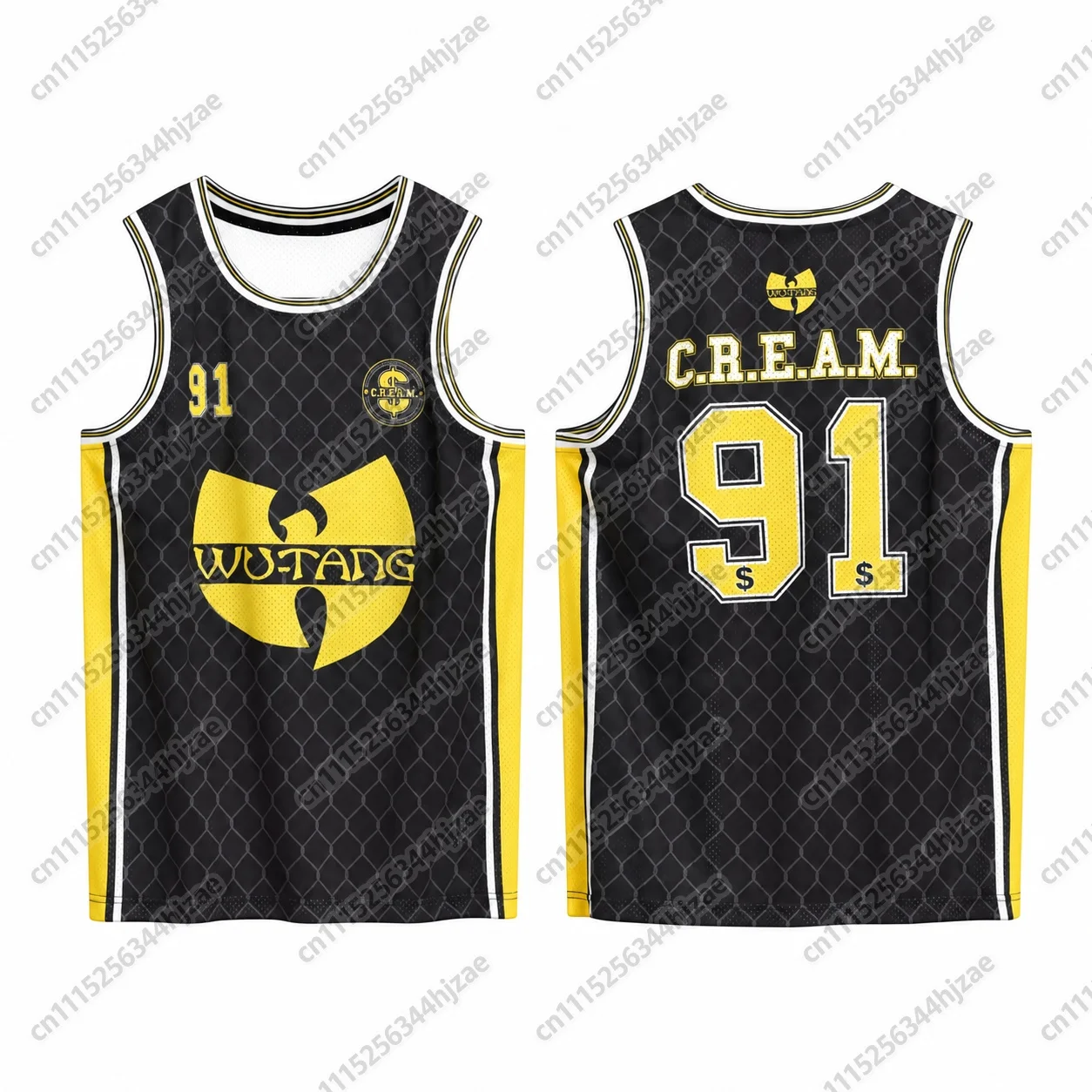 Wu-Tang Clan # 96 Unisex Basketball-Trikot, Herren Damen Y2k Hip-Hop-Style Ärmelloses Atmungsaktives Streetwear Mesh-T-Shirt – Detail 6