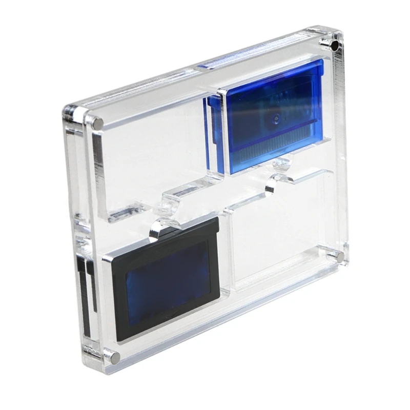 4 in 1 Transparent Game Card Holder Dustproof Portable OrganizerBox forGBA 95AF