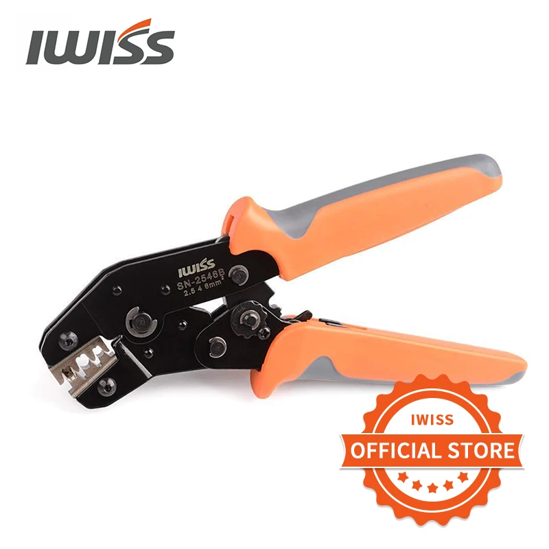 IWISS SN-2546B EDM Ratchet Crimping Pliers for solar Connectors 2.5/4/6mm ² Wire Cimper Tool Mini Hand Tool