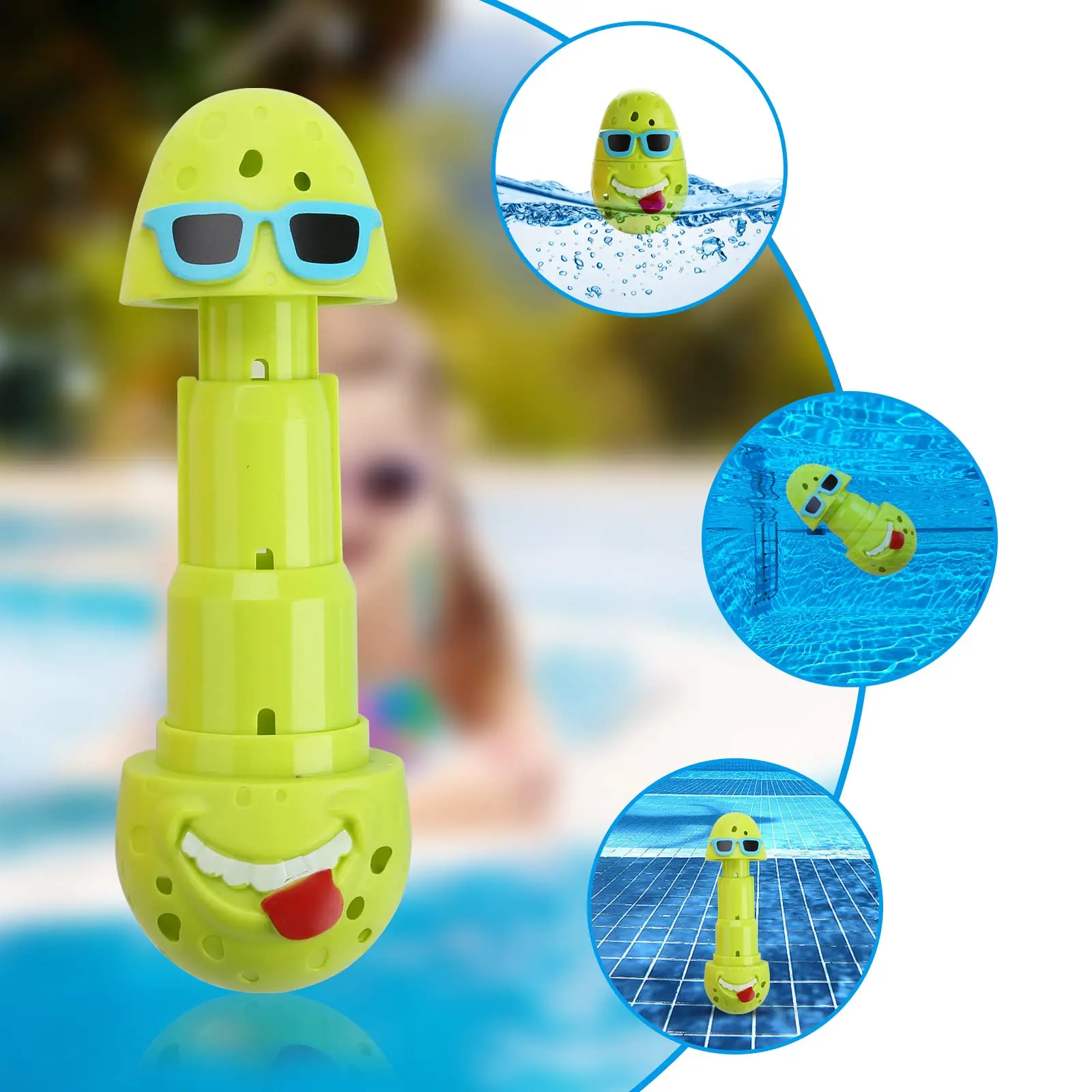 3 stücke Clown Egges Pool Tauchen Spielzeug Nette Ei Tauchen Sticks Schwimmbad Tauchen Spielzeug für Kinder Sommer Tauchen Pool spielzeug Wasser Spielzeug