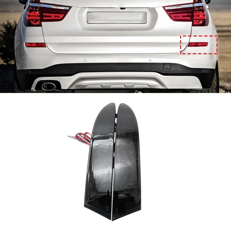 For BMW X3 F25 2014-2017 Car LED Rear Bumper Light Rear Fog Lamp Parking Warning Light Reflector Taillights 63257352209 Parts