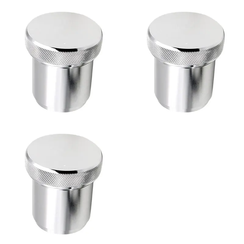 Leading-Edge-3X Aluminum Alloy 1.5Inch 1 1/2Inch I.D. Weld On Cap And Neck Fuel Filler Tank Water Sump Silver