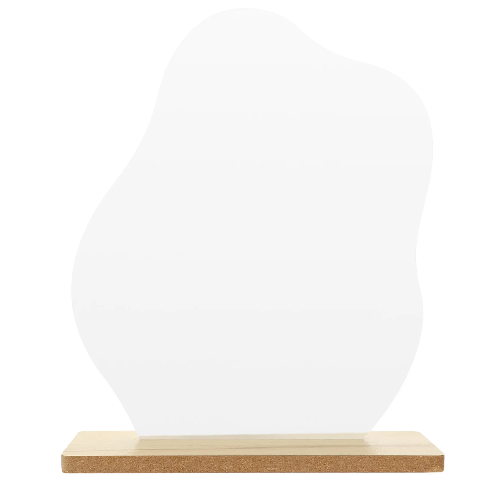 Simple Desktop Flip Makeup Mirror Acrylic Frameless High Definition Clear Reflection Portable Vanity Mirror Wooden