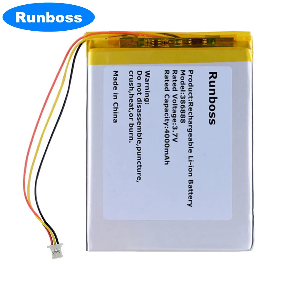 3.7V 4000mAh Battery For Onyx Book Ceasar 2 Buks James Cook 2 Boox E-Book Onyx Darwin 3 4 5 6 Caesar2 Vasco Da Gama PH386888PL