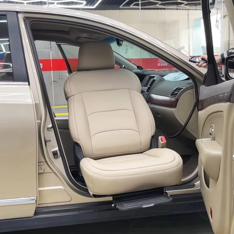 E-Mark Certified Electric Swivel Leather Universal Car Seats 150kg Load Capacity Accessible Lifting Transfer Modified Car