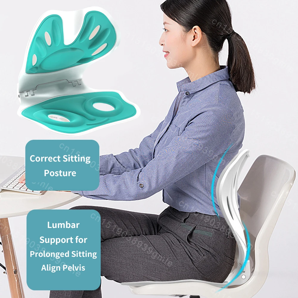 Back Support Sitting Posture Correction Office Chair Back Pain Relief Ergonomic Waist Protection Cushion Anti Hunchback Cushion