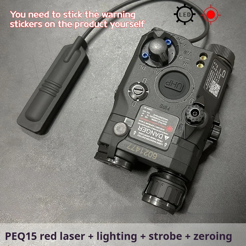Tactical Airsoft PEQ-15 PEQ15 LA5C Red Dot Groen Blauw IR Invullicht Laser Indicator Wapen Scout Light LED Strobe Zaklamp PEQ