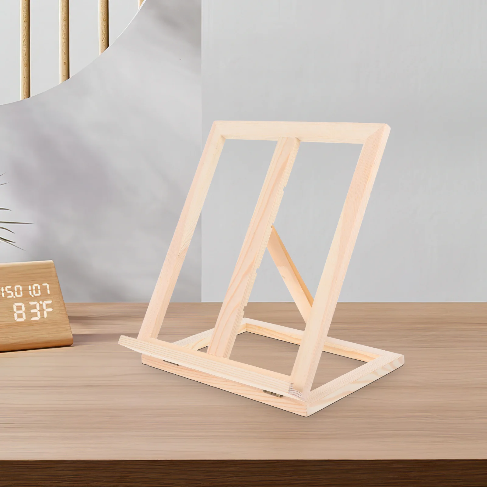 

Student Small Easel Foldable Adjustable Wood Painting Stand For Oil Watercolor Art Display Sturdy Portable Desktop Easel For