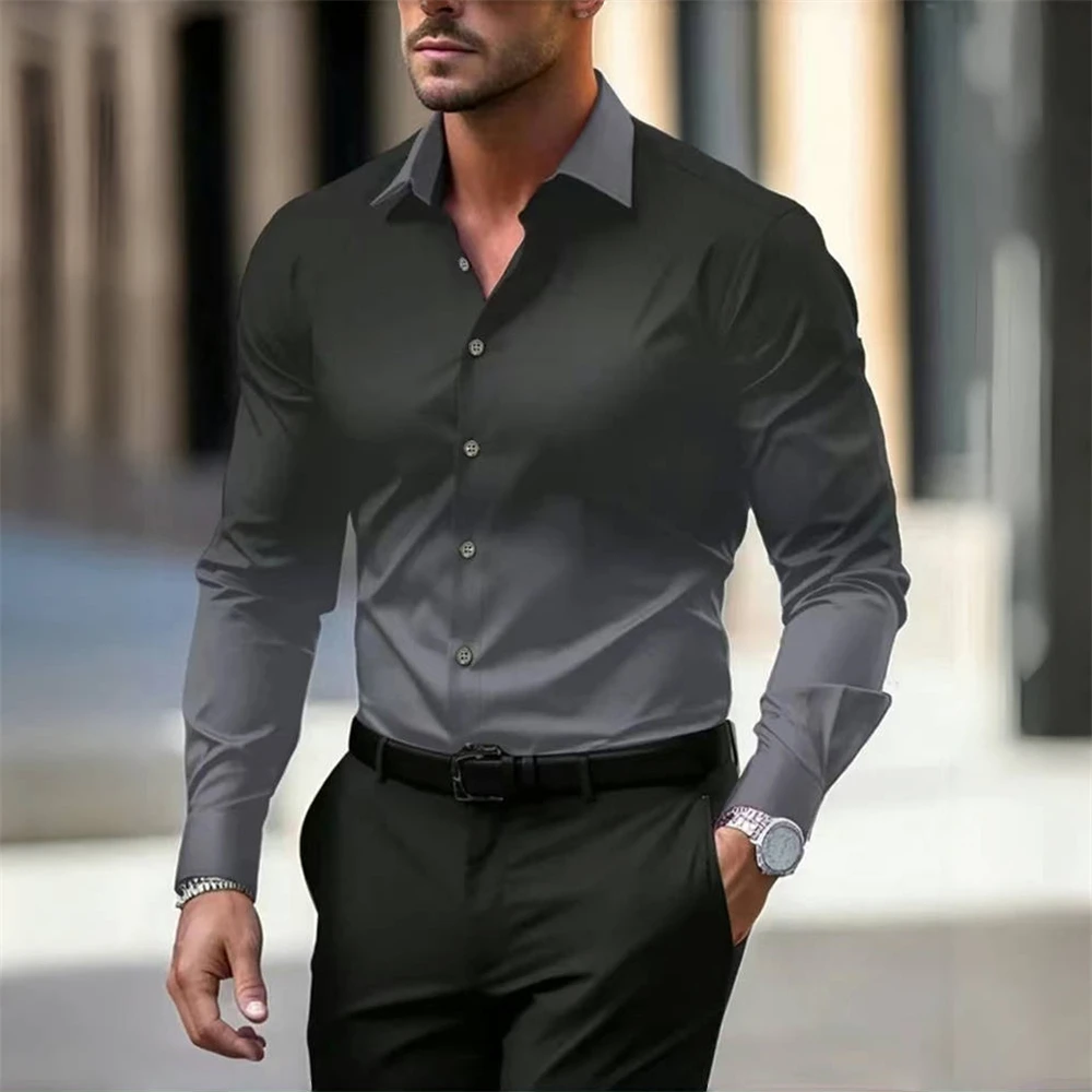 

Мужская рубашка с длинным рукавом, повседневная рубашка, мужская одежда высокого качества, рабочая одежда для путешествий, модный дизайн, мужская одежда 2026, новые топы