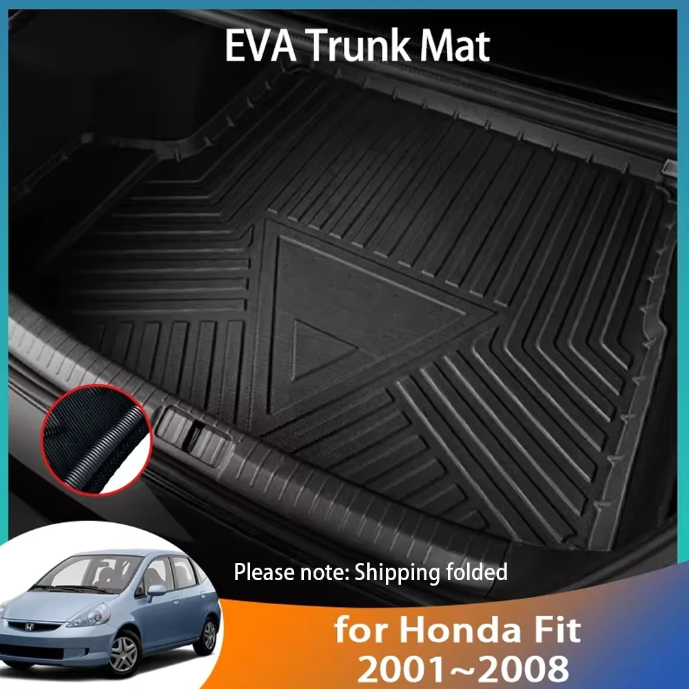 Do Hondy Fit GD3 GD1 2006 2007 Jazz Hatch 2001 ~ 2008 Akcesoria Samochodowa tylna mata bagażnika Taca podłogowa Wykładzina bagażnika Dywan Auto Mud