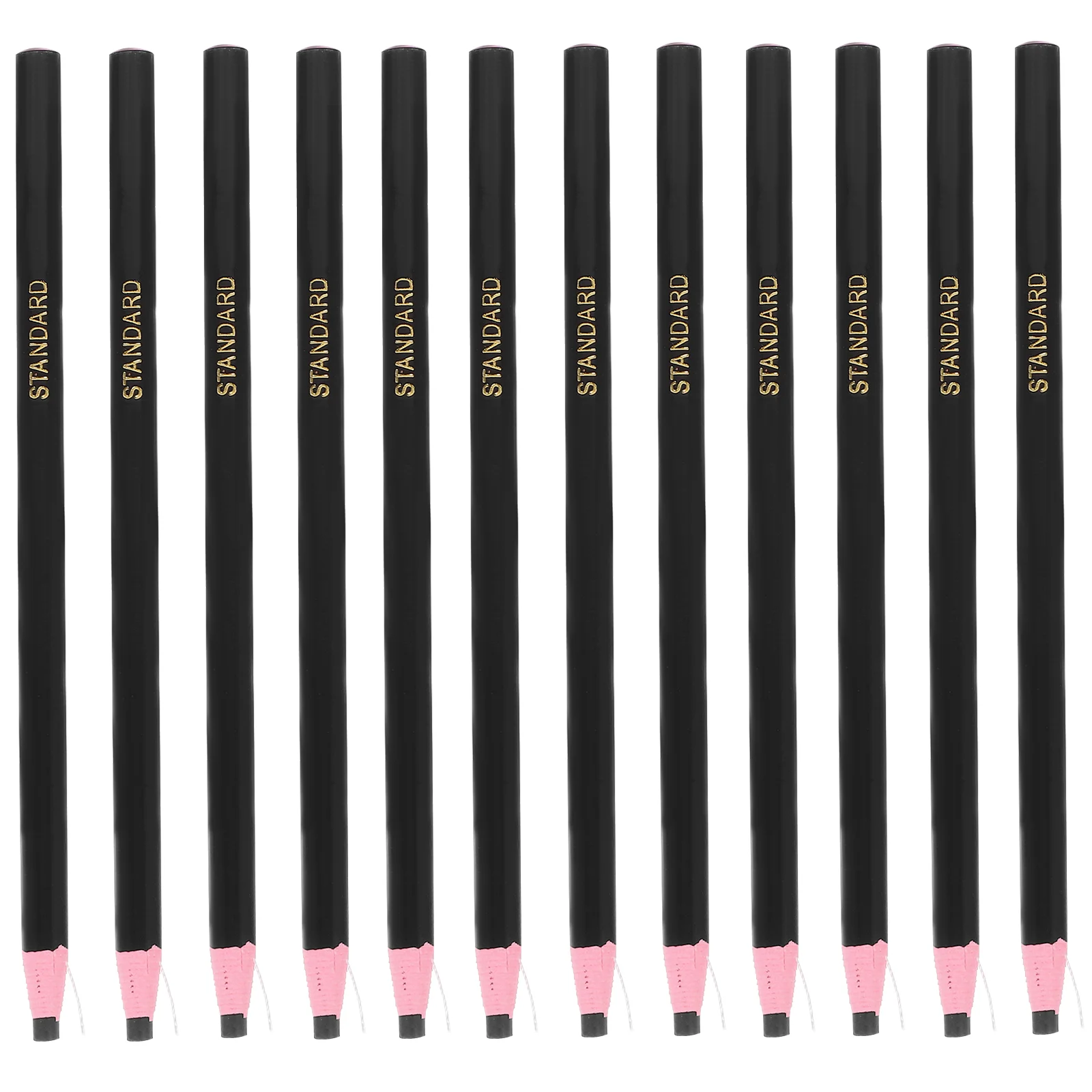 

12 Pcs Electric Pull Crayons Black Pens Wax Pencil Line Calligraphy Brush Grease Pencils