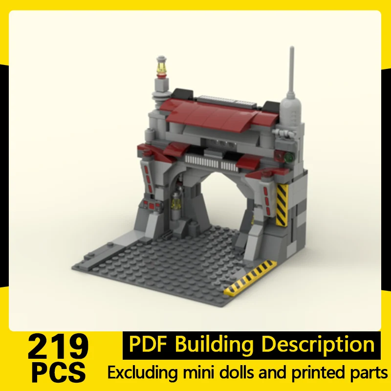 Popular Movie Model MOC Building Bricks Space Base Doorway Diorama Modular Technology Gifts Holiday Assemble Children Toys Suit