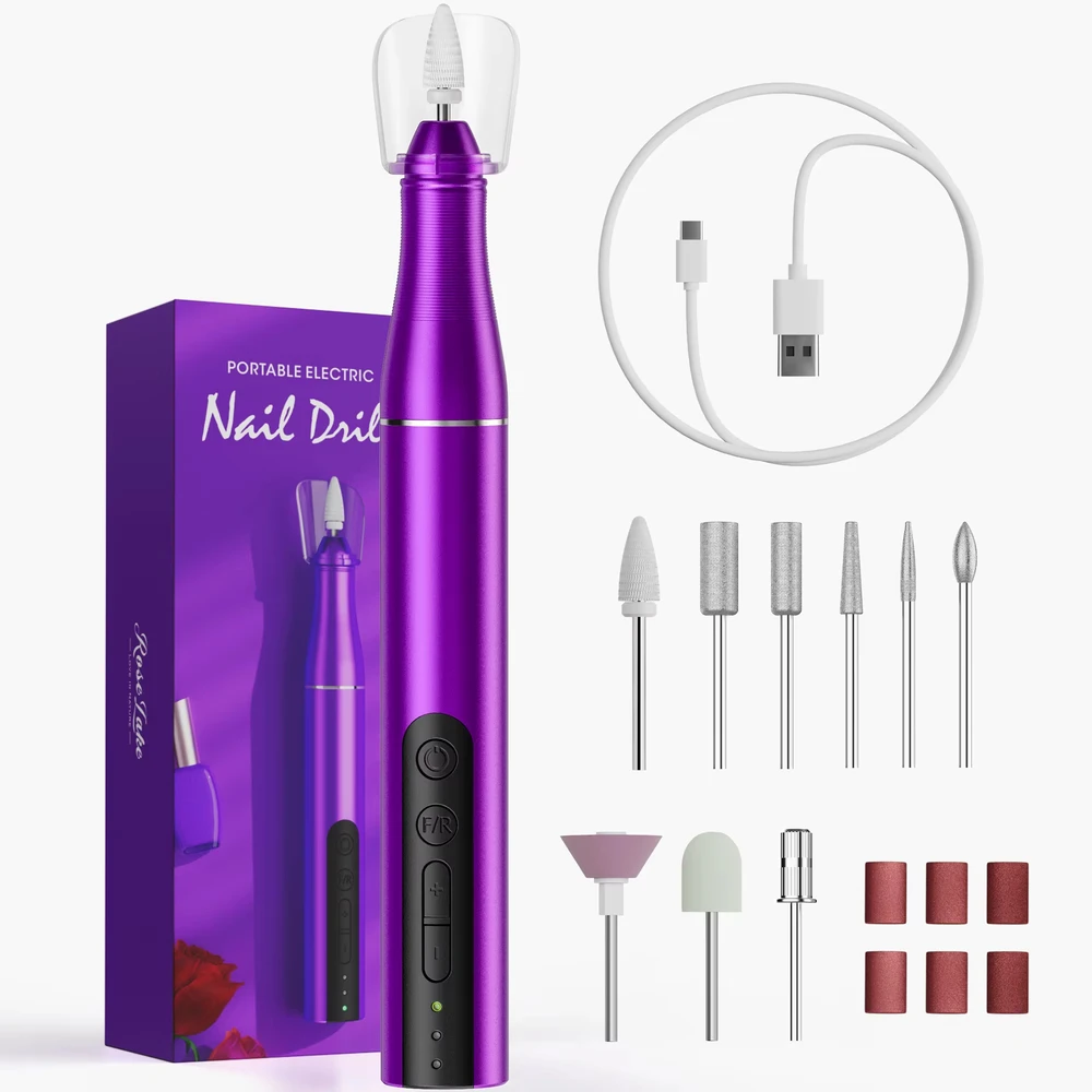 

USB plug Mini Size Electric Nail File Portable Cordless Nail Drill Pen Polisher For Nails Art Salon