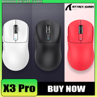 Attack Shark X3 Pro Wireless Mouse 4k Reciver Tri Mode Paw3395 Gaming Mouse Long Battery Life Esports Mice Pc Gamer Accessories