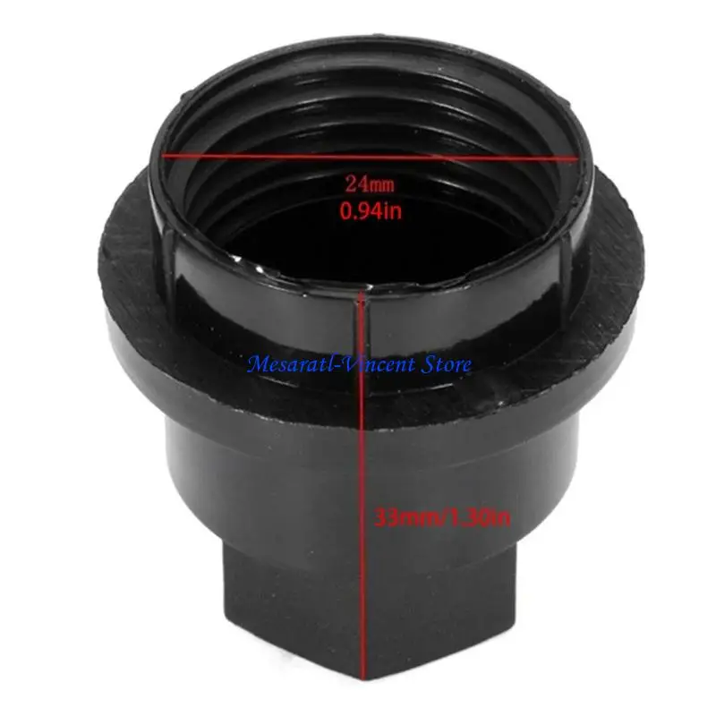 A70F 20 대 자동차 러그 너트 프로텍터 세트 24mm 트럭 휠 유지 보수에 적합한 방지 블랙 플라스틱 캡 15661036