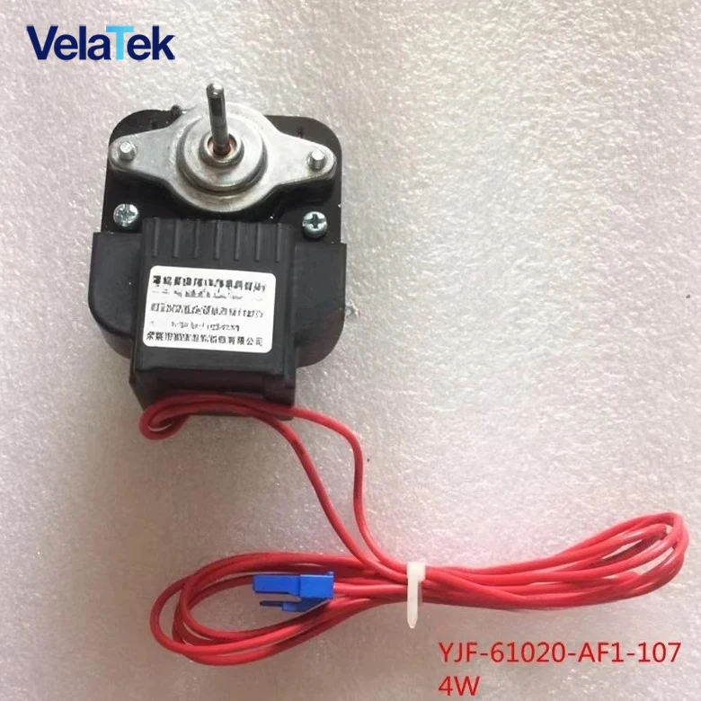 FOR Sanyo refrigerator evaporator motor 4W Lizhou cover pole asynchronous motor fan blade YJF-61020-AF1-107