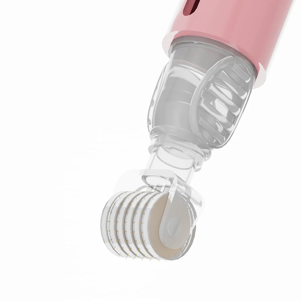 105 Nadeln Dermaroller aus Titan Lip BOOSTER Mikronadel-Dermaroller Massage Geeignet für Gesicht, Lippen, Kopfhaut, Bart, Schönheitspflege – Detail 5