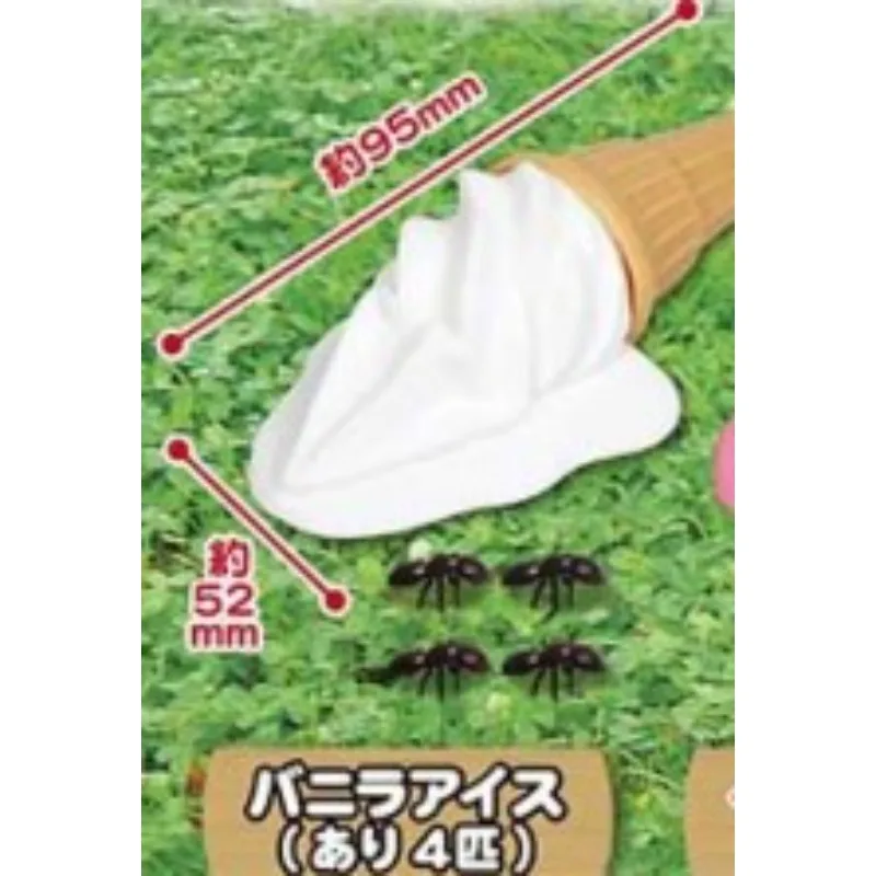 J.DREAM Gashapon Mini Figure Ants Ice Cream Scene Model Gachapon Toy Miniature Collection Desktop Ornaments Figure Accessories