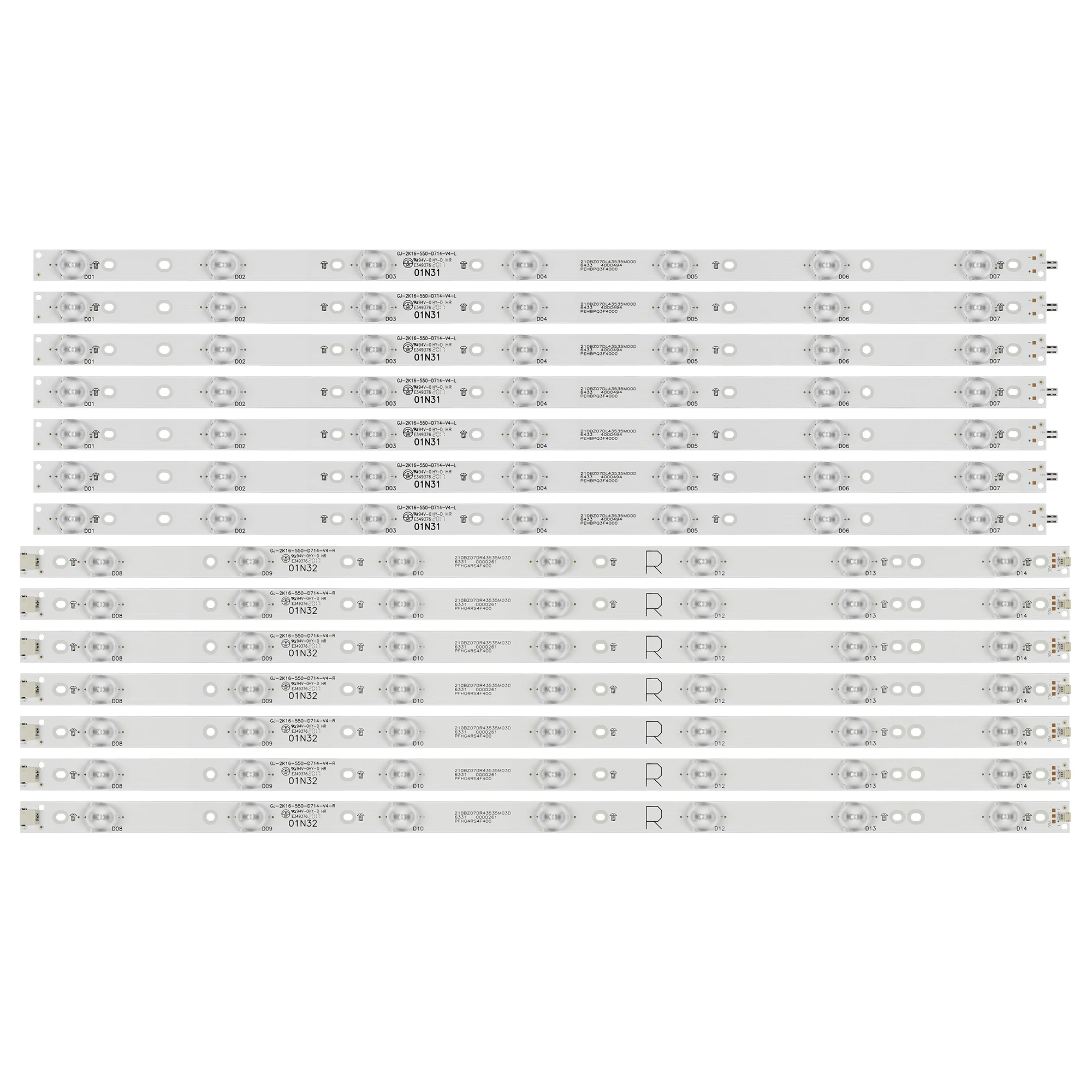 LED Backlight Strip 14 หลอดไฟสําหรับ 55