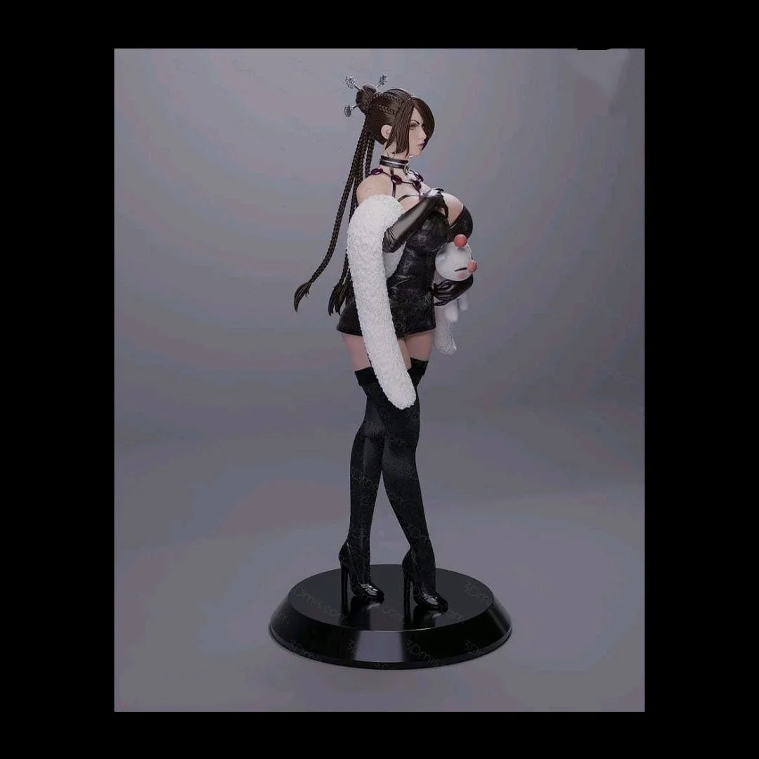 Figurine en résine à assembler, échelle 1/24, 80mm de hauteur, Kit de modèles, le gardien de la beauté dodue, Nsfw, deux versions, jouet non peint non assemblé