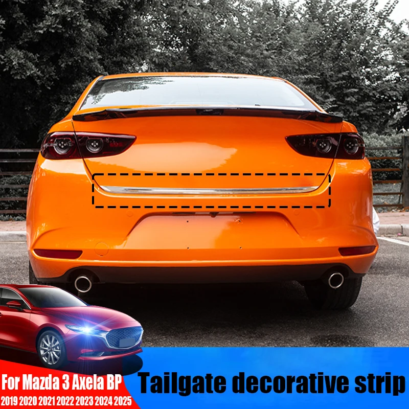 

Tailgate decorative strip modified car exterior decoration accessories For Mazda 3 Axela BP 2019 2020 2021 2022 2023 2024 2025