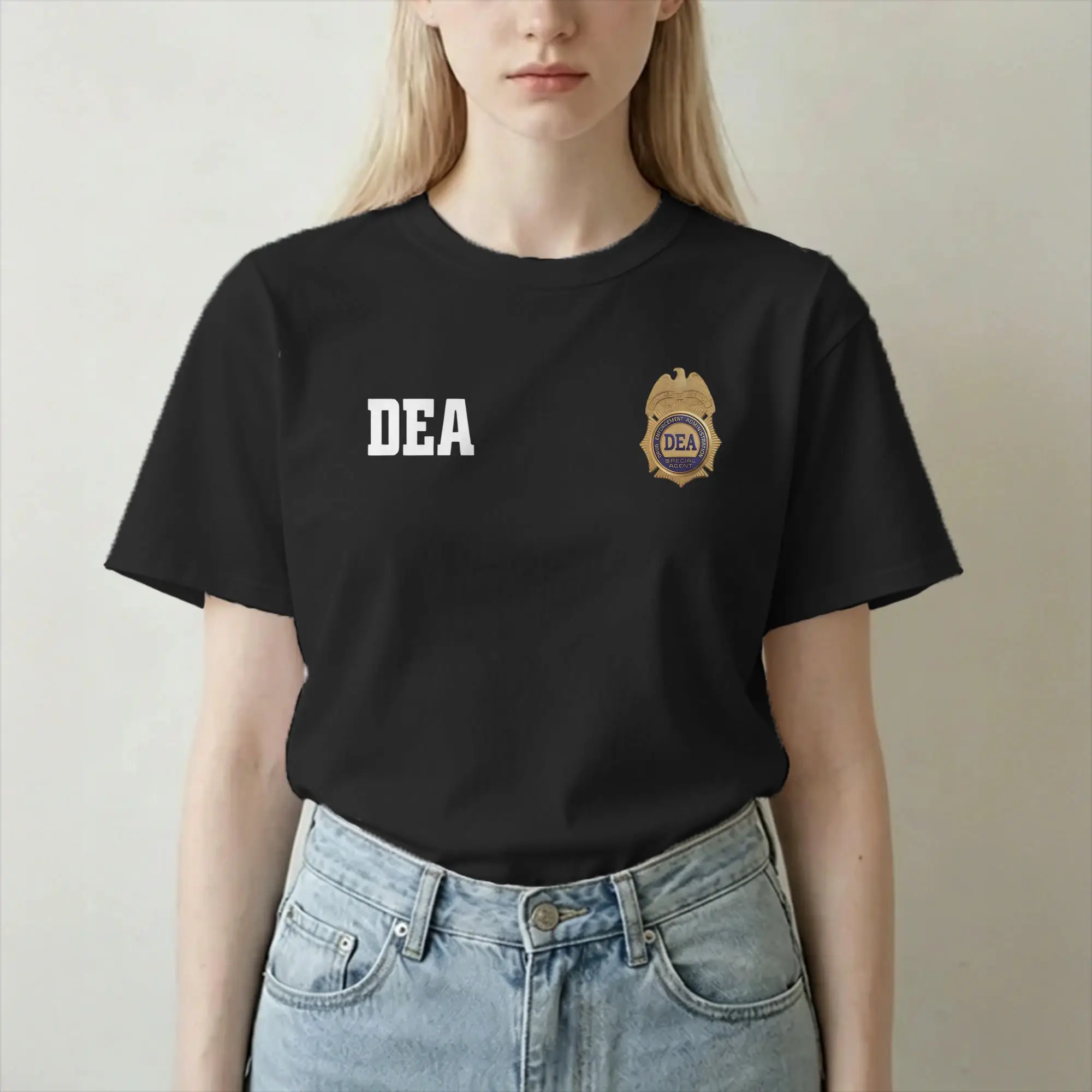 DEA USA Federals Interdiction Agency Logo T Shirts Men Women Pure Cotton T-Shirt Tee Shirt Short Sleeve Clothes New Arrival