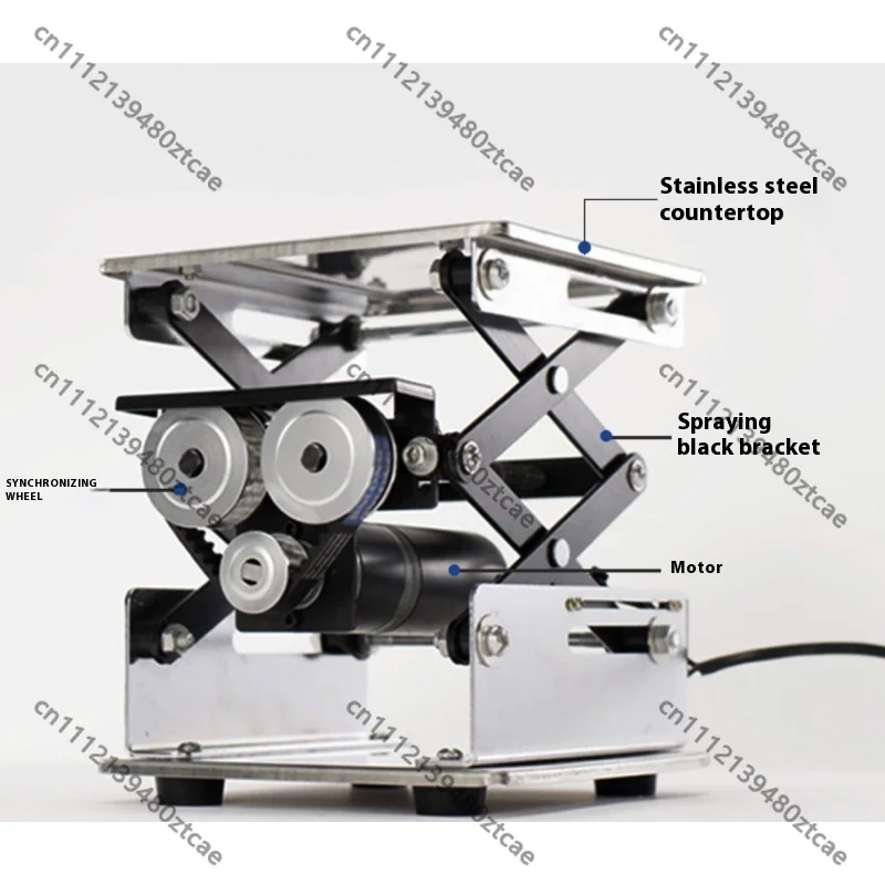 

150x150mm Stainless Steel Electric Lifting Table Wireless Control 10KG Load Mobile Lab Adjustable Lifting Platform Stand