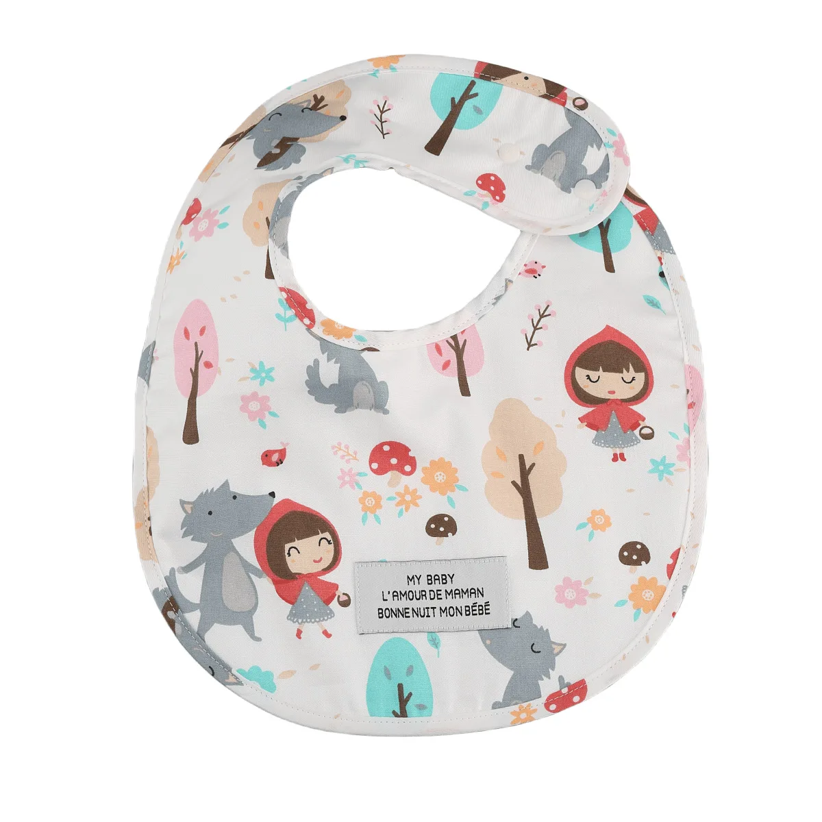 Korean Style Baby Waterproof Bibs Infants Cotton Print Feeding Saliva Towel Newborn Toddler Soft Burp Cloth For Cute Kid Bib New