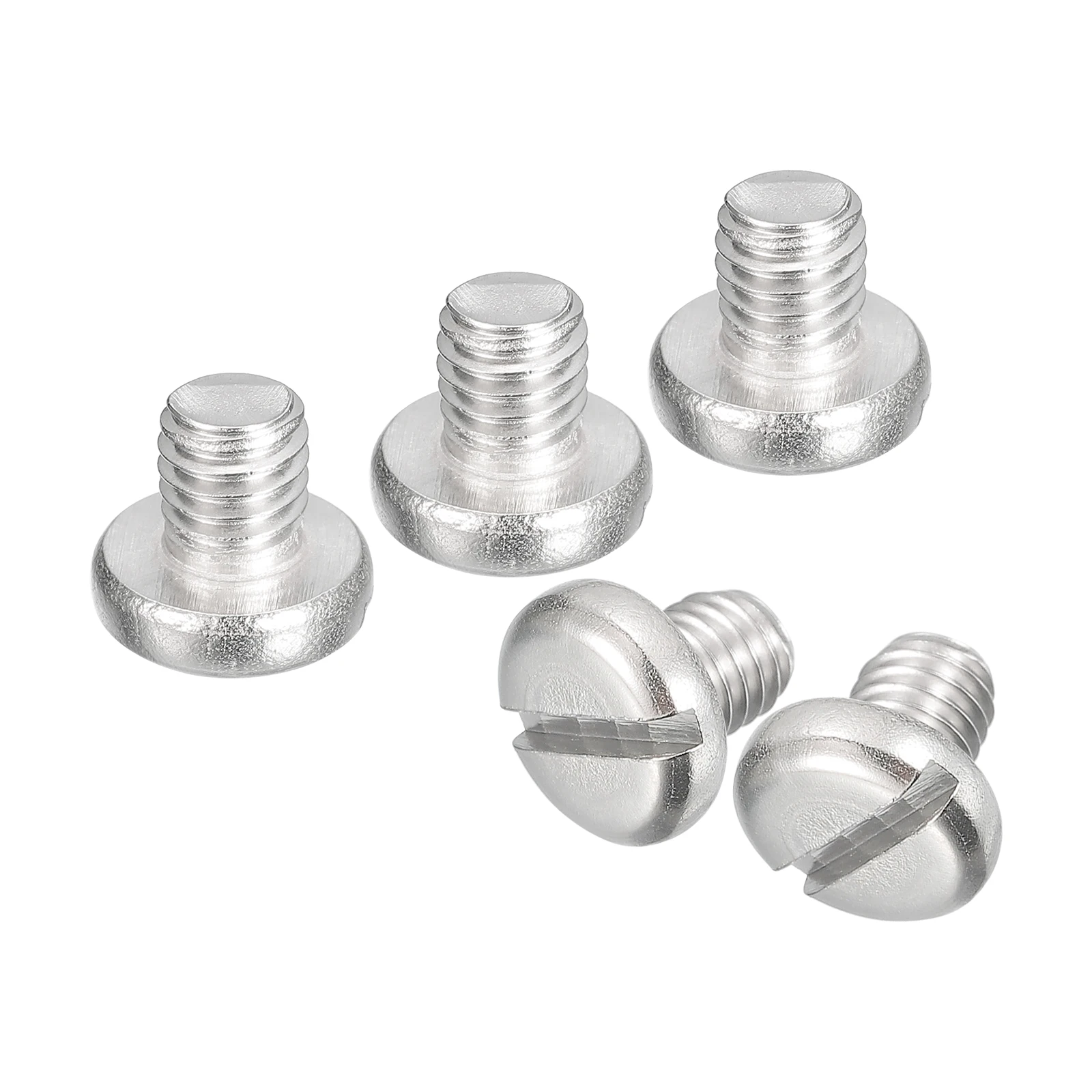 10/20Pcs Slotted Pan Outlet Head Bolts Slotted Drive Pan Head Screws Bolts 304 Stainless Steel Machine with Screws M5 M6 6-40mm