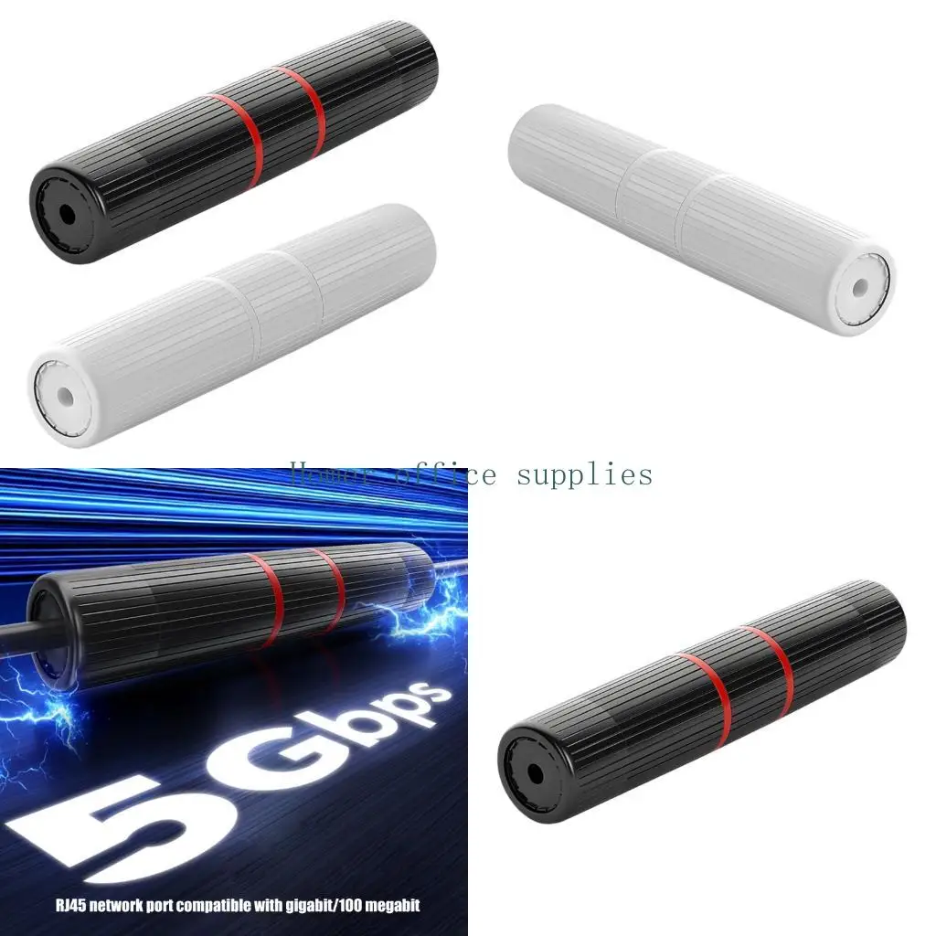 K43B Compactly Ethernet RJ45 Coupler Enables Fast 1000Mbps Data Transfer And Remote Power For Surveillances Fast Setups