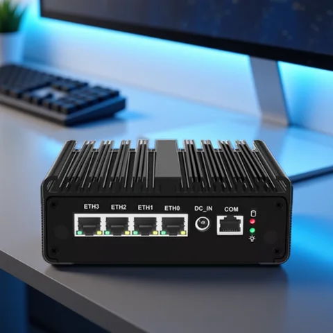 Intel N150 Firewall Upgraded Version Intel Celeron N5105 J6412 7305 Fanless Mini PC 4x2.5G Solid Mini Computer pfSense OPNsense