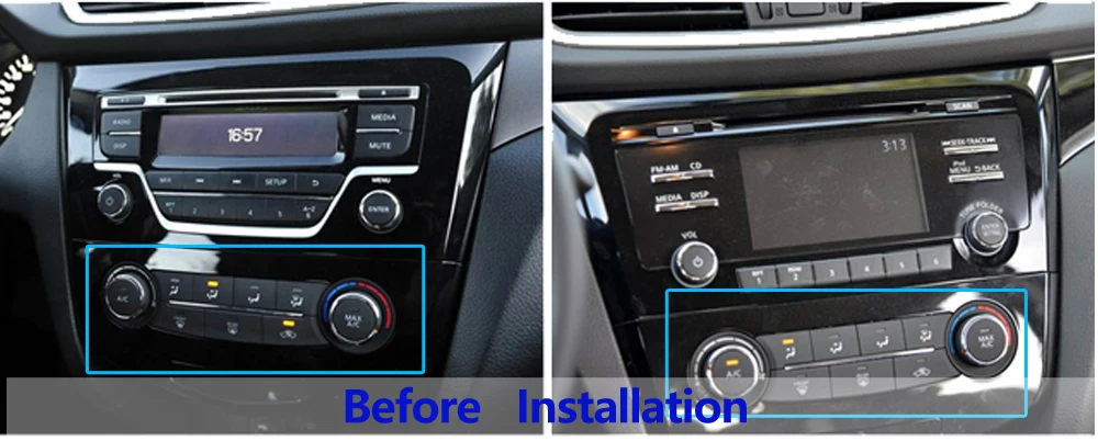SINOSMART Android GPS für Nissan Qashqai J11 X-Trail T32 Rogue 2014–2021 ohne OEM 7" Bildschirm, unterstützt BOSE, 360 Kamera, CarPlay und Android Auto – Detail 7