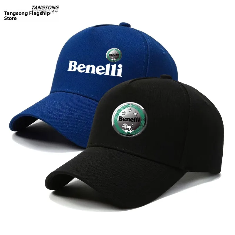 

Мотоциклетная кепка Benelli Hurricane, унисекс, бейсболка с круглым верхом и козырьком для мужчин и женщин, молодежная хлопковая кепка